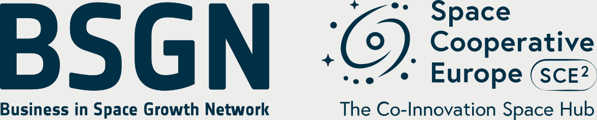 Logos BSGN & Space Cooperative Europe SCE together